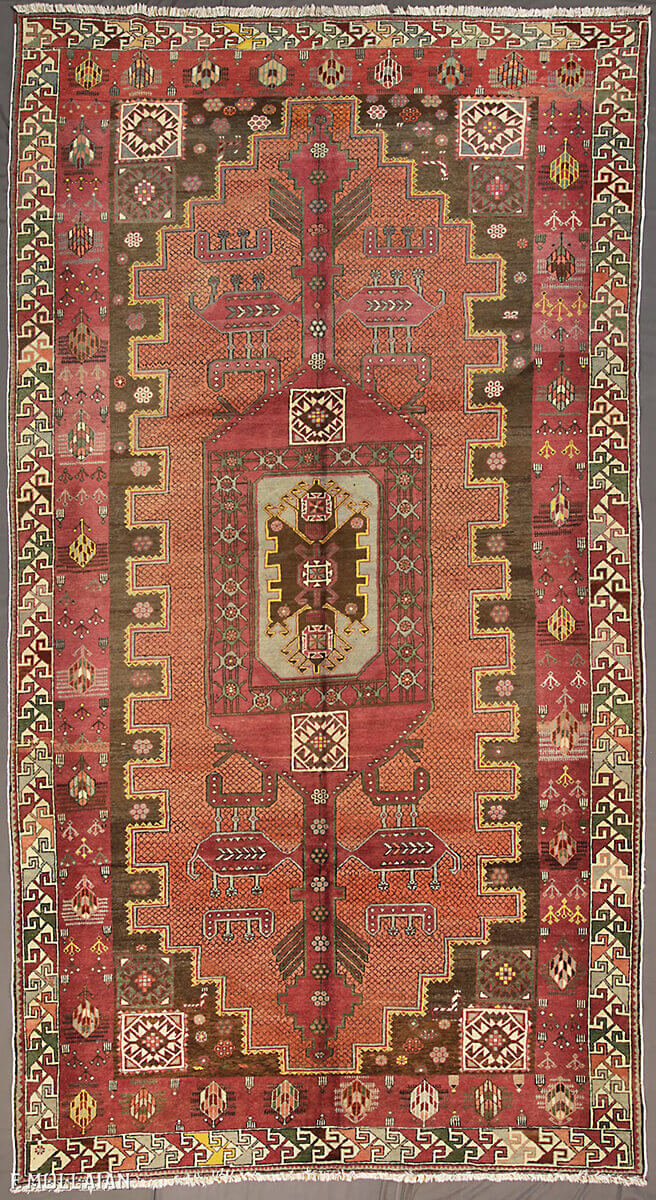 Semi-Antique Caucasian Shirvan Gallery Carpet n°:23220072